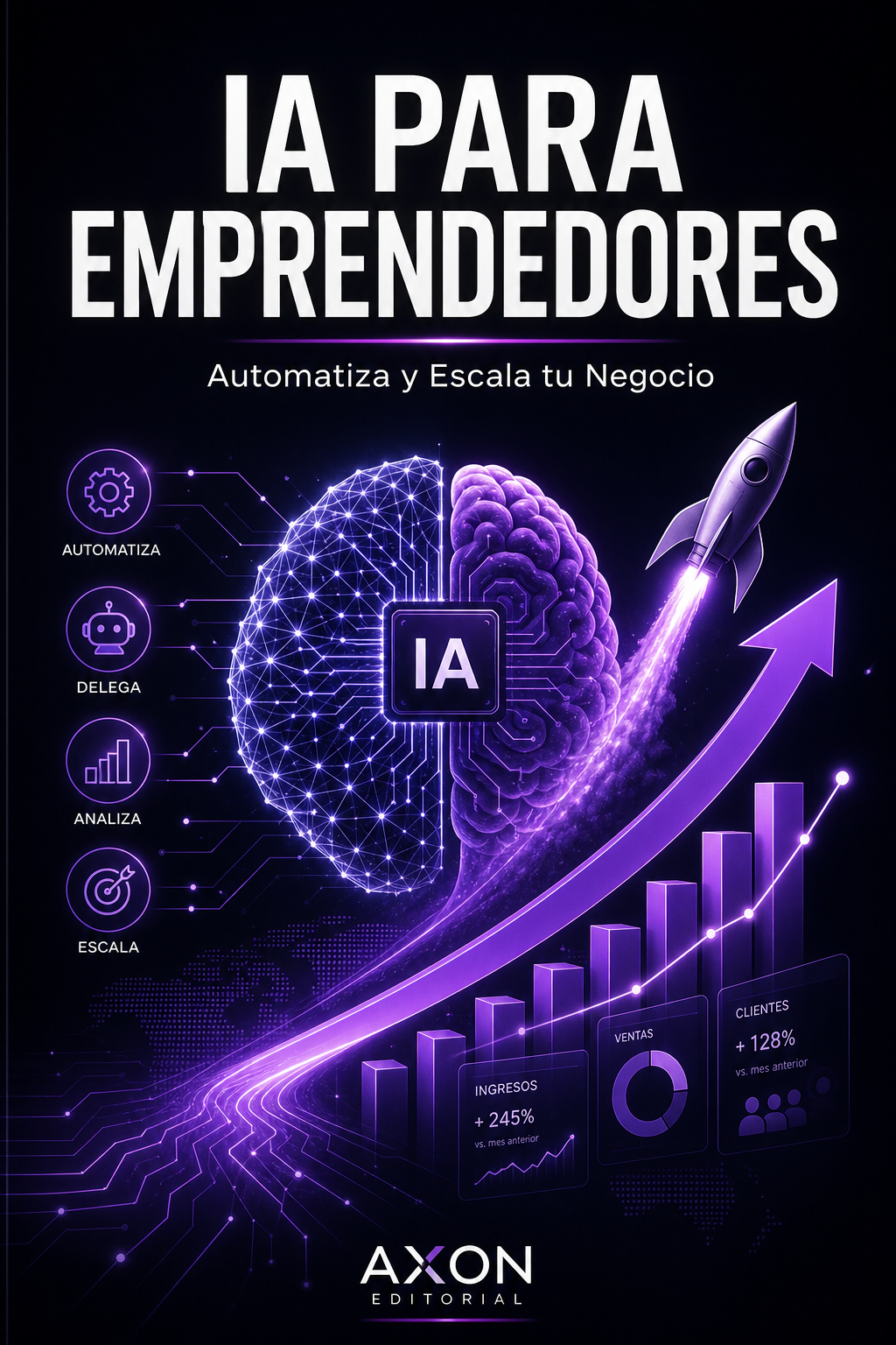 Portada de IA para Emprendedores: Automatiza y Escala tu Negocio