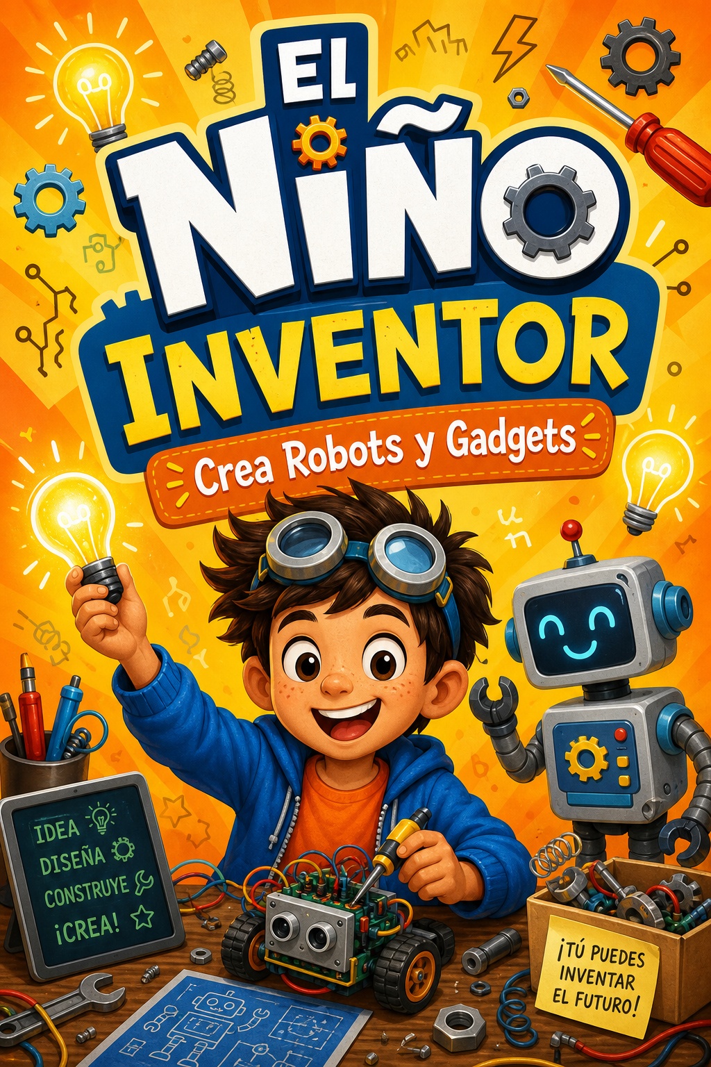 Portada de El Nino Inventor: Crea Robots y Gadgets
